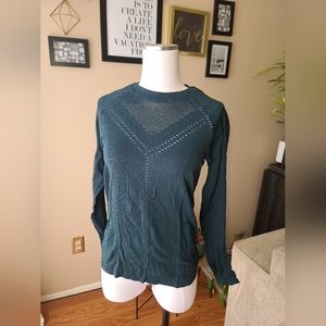 Athleta, large, hunter green top
